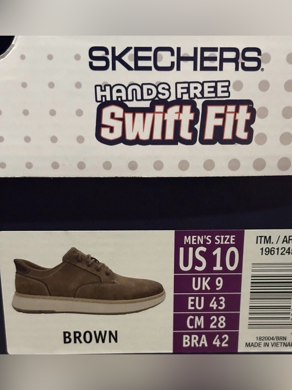Skechers Men's Swift Fit Casual Shoes Hands Free Relaxed Fit Memory Foam 10 - Picture 5 of 5